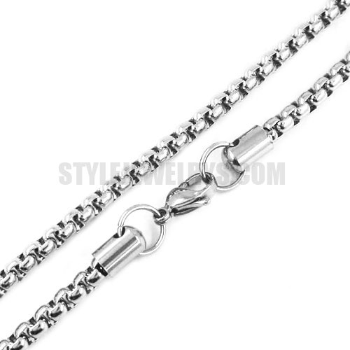 Stainless Steel Jewelry Chain 45cm - 70cm Length w/lobster thickness 6mm ch360296 - Click Image to Close